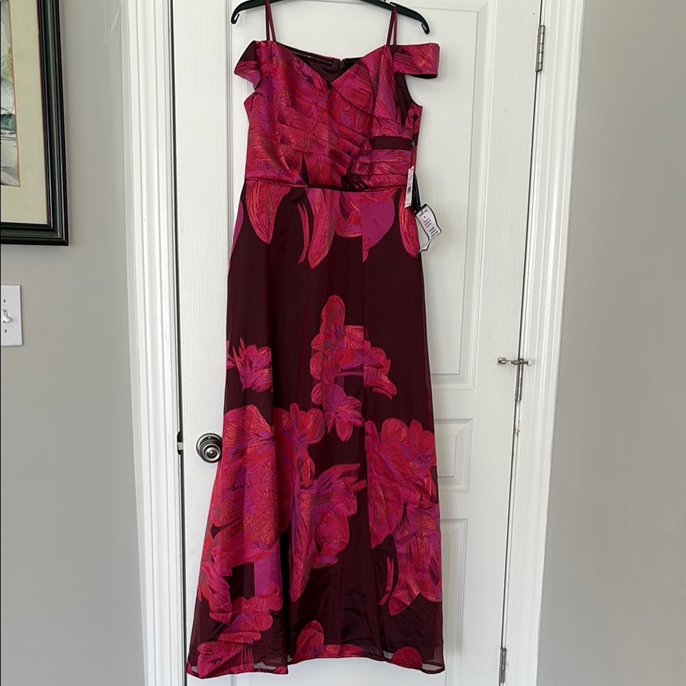 Adrianna Papell Off Shoulder Gown